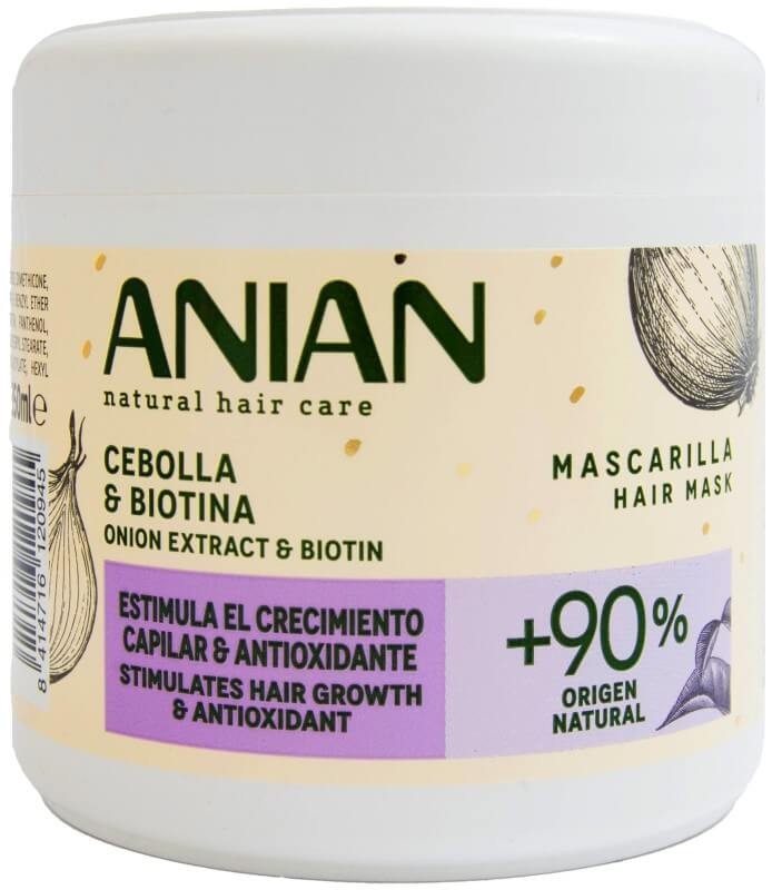 ANIAN Mascarilla Capilar Cebolla y Biotina 350 ml - Estimula el Crecimiento y Fortalece Tu Cabello