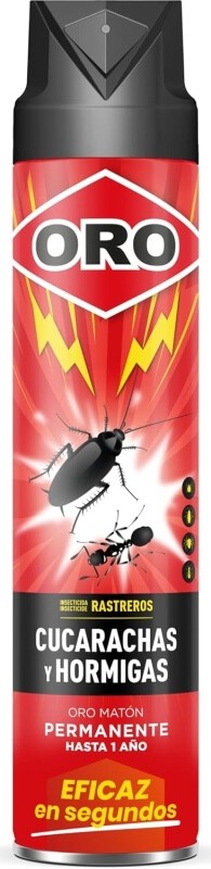 Oro Insecticida para Cucarachas y Hormigas en Spray 750 ml