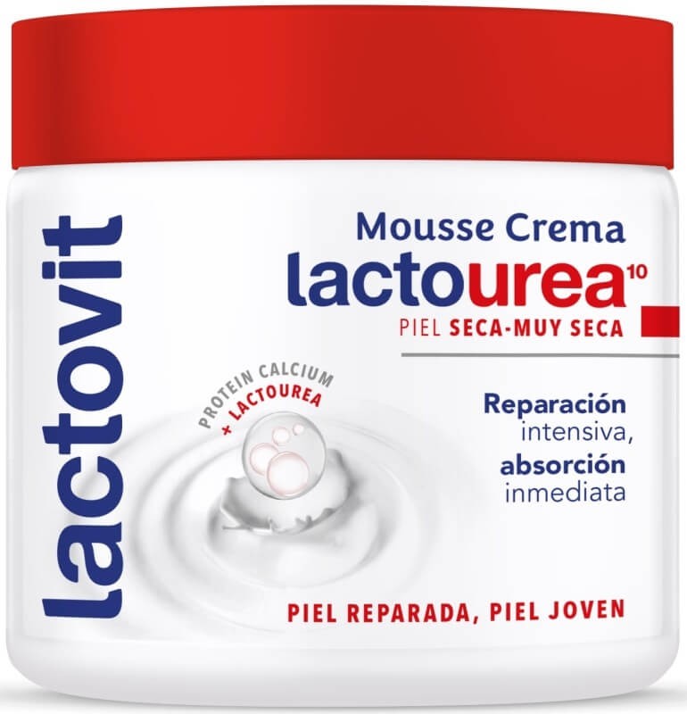Lactovit Mousse Crema Urea Piel Seca Reparación Intensiva 400 Ml