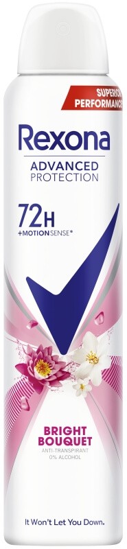 Rexona Advanced Protection Bright Bouquet 200 ml – Protección con un Toque Floral