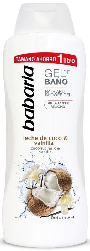 Babaria Leche de Coco & Vainilla Gel de Baño 1000 Ml