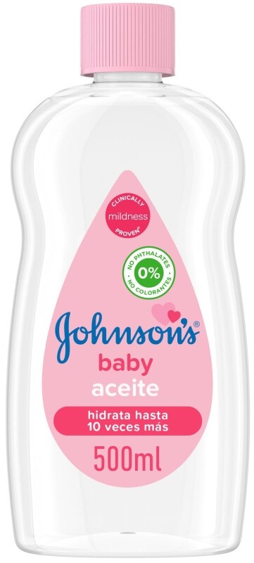 Johnsons Baby Aceite Hidrata Hasta 10 Veces Más 500 Ml