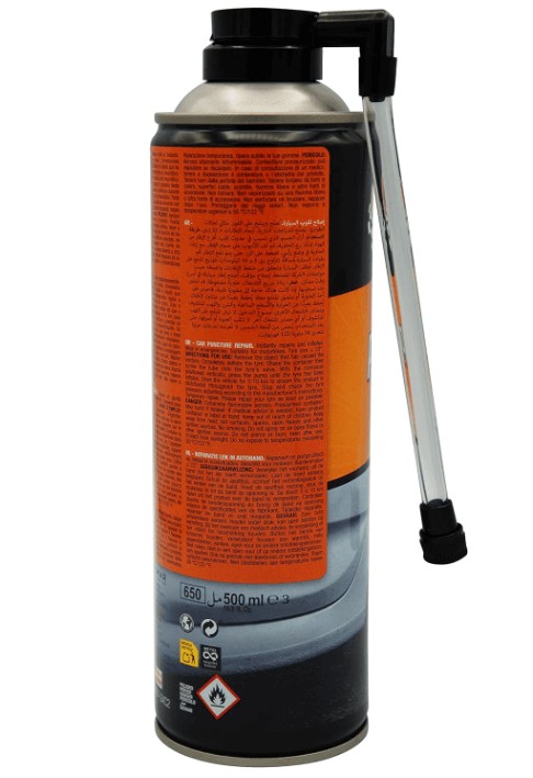 GARLEY Repara Pinchazos Coche 500 ml - Reparación Rápida y Eficaz en Carretera