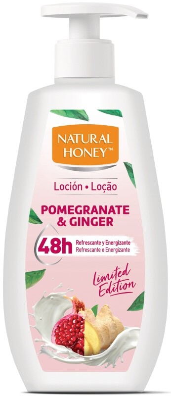 Natural Honey Pomegranate & Ginger Loción Corporal 400 ml – Hidratación Energizante 48H en Edición Limitada