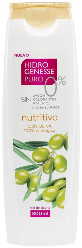 HidroGenesse Gel de Ducha Nutritivo 800 ml – Cuidado e Hidratación para tu Piel