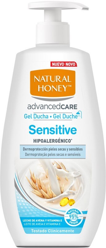 Natural Honey Gel Ducha Sensitive Hipoalergénico Avena y Vitamina E 700 Ml