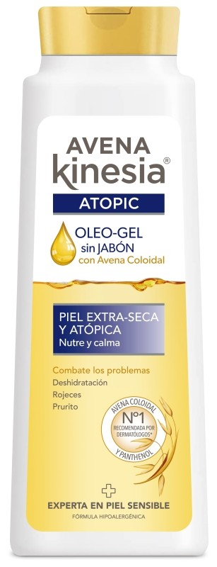 Kinesia Avena Atopic Oleo-Gel Jabón Piel Extra-Seca y Atópica 550 Ml