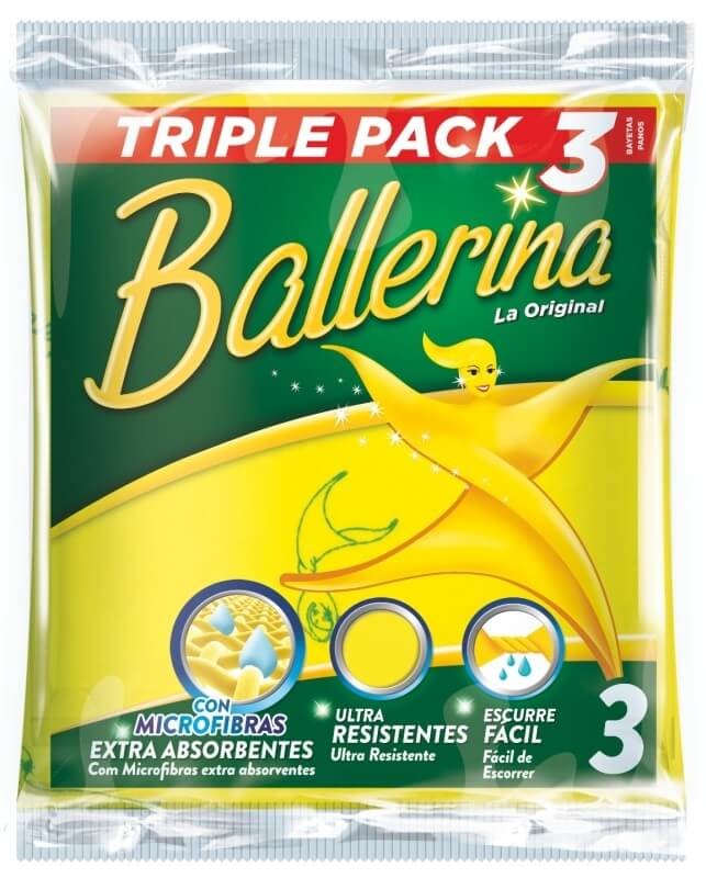 Ballerina Bayeta Trio Pack 3