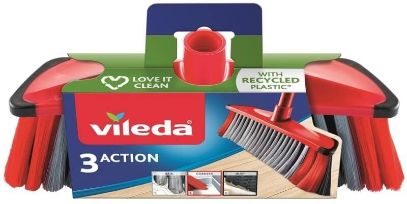 Vileda Escoba 3 Action - Innovación y Limpieza para tu Hogar