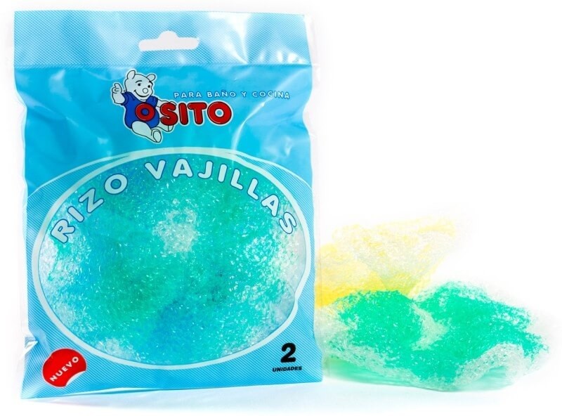 Osito Rizo Vajillas Estropajo Multiuso 2U