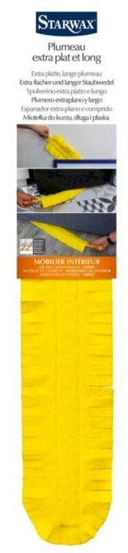 Starwax Plumero Extra Plano-Largo - Limpieza Eficaz para Espacios de Difícil Acceso