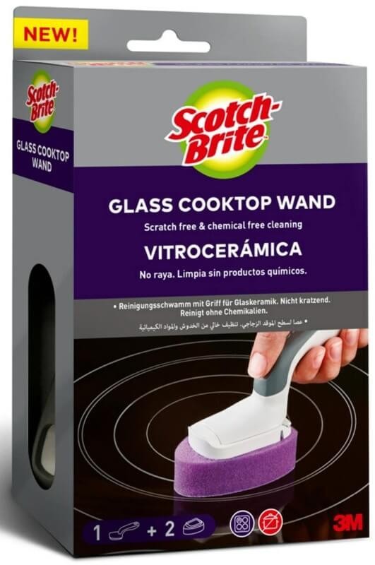 Scotch Brite Vitrocerámica c Mango + 2 Rec