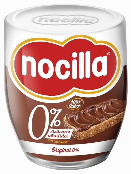 Nocilla 0% Azúcares Añadidos Crema de Cacao 180 g - Disfruta del Sabor sin Culpa