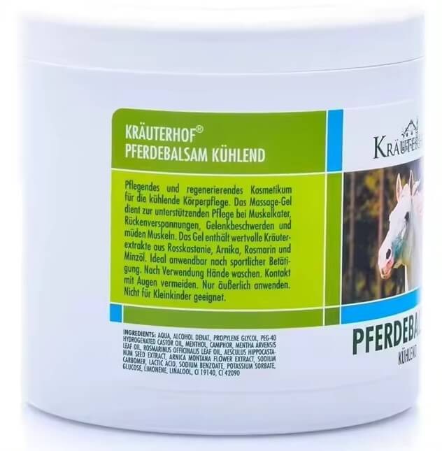 Kräuterhof Pferdebalsam Bálsamo de Caballo 500 ml - Alivio Muscular y Articular