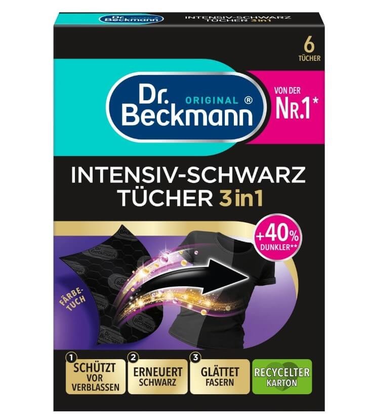 Dr. Beckmann Toallitas Negras Intensas 6u