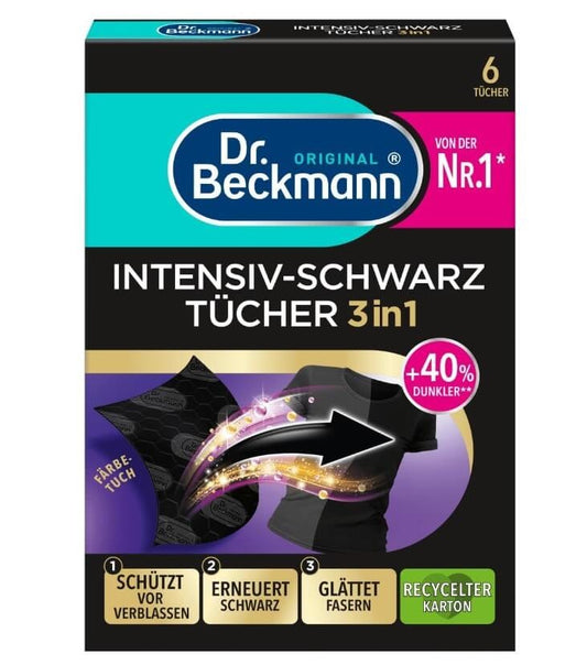 Dr. Beckmann Toallitas Negras Intensas 6u