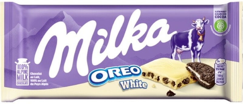 Milka Chocolatina Oreo Blanco 100G