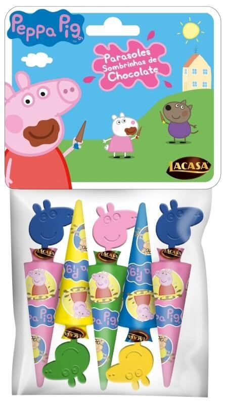 Peppa Pig Paraguas Chocolate 5 Und 10 Gr
