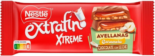 Nestlé Extrafino Avellanas Caramelo Chocolate con Leche 87 Gr
