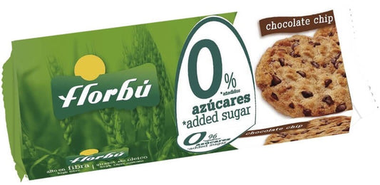Florbú Galletas Chocolate Chip 135G - Todo el sabor, sin azúcares añadidos