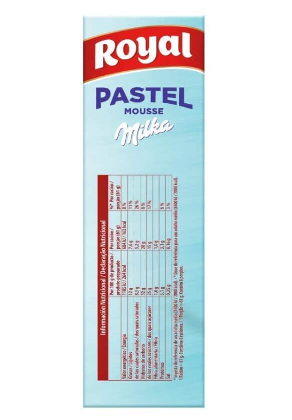 Royal Pastel Mousse Milka 215 gr