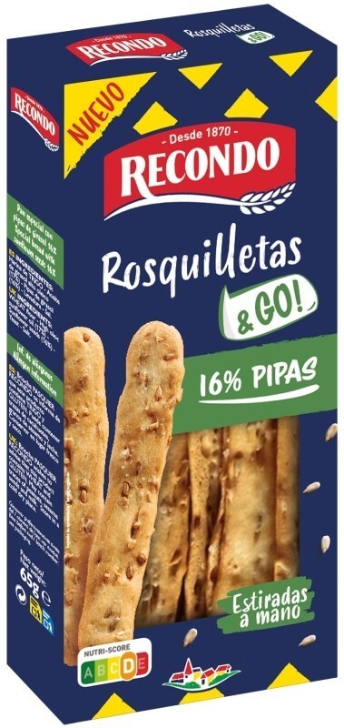 Recondo Rosquilletas Estiradas a Mano 16 % Pipas 65 Gr