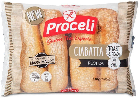 Proceli Cibatta Rusti Sin Gluten 120 Gr