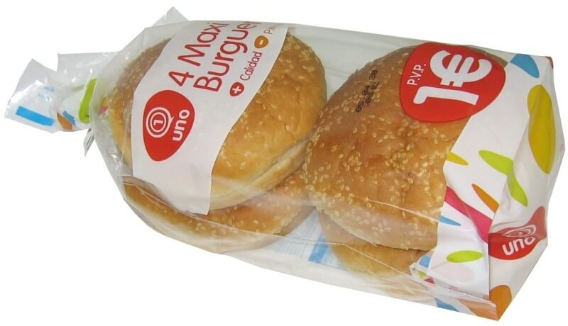 Uno Pan Burguer Maxi 4 Und 300 Gr