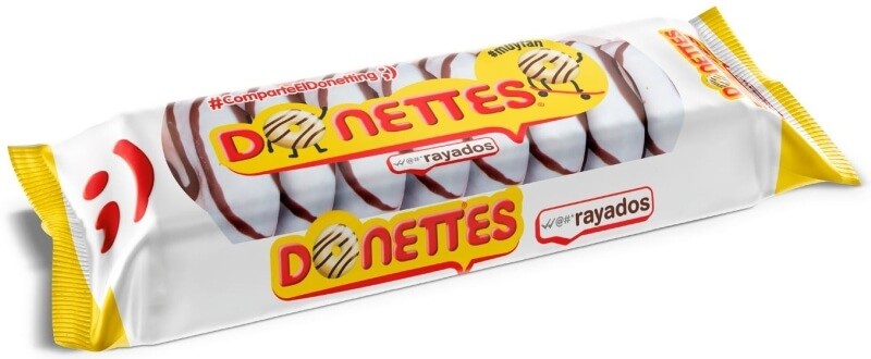 Donettes Rayados 8U - Disfruta del Sabor Divertido que Nunca Falla