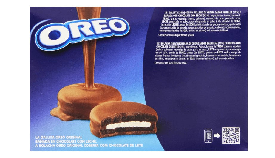 Oreo Bañadas Choco Leche 246 gr