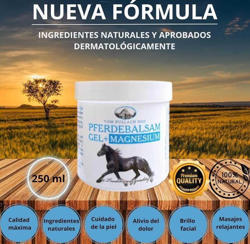Vom Pullach Hof Pferdebalsam Bálsamo de Caballo Gel + Magnesium 250 ml