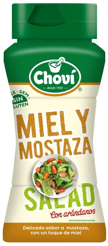 Choví Salsa Miel y Mostaza 255 ml - Sabor Único para Ensaladas, Carnes y Más