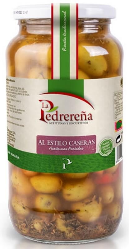 La Pedrereña Aceitunas Partidas Caseras 550 Gr