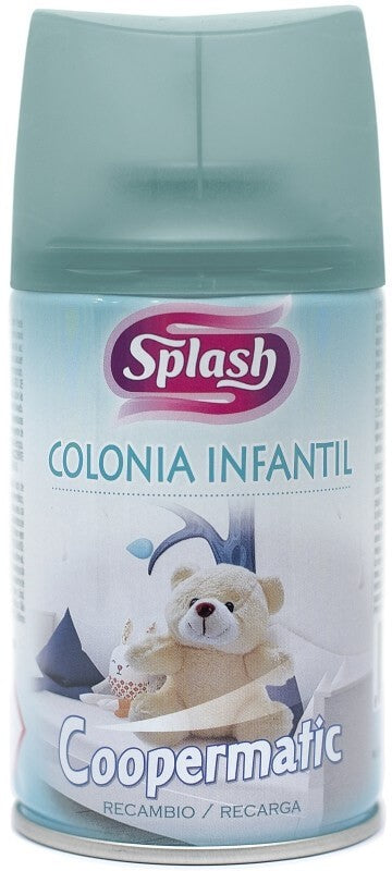 Splash Ambientador Coopermatic Colonia Infantil Recarga 250 ml - Fragancia Suave para los Más Pequeños