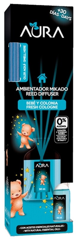 Aura Ambientador Varitas Bebe 30 Ml