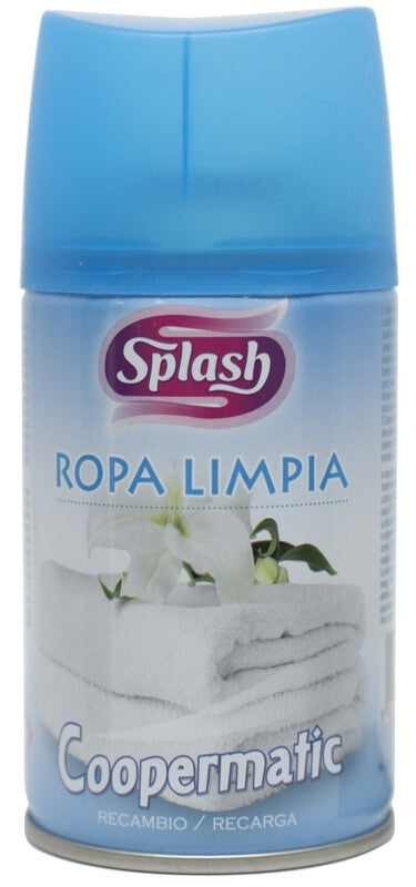 Splash Ambientador Coopermatic Ropa Limpia Recarga 250 ml - Frescura que Enamora