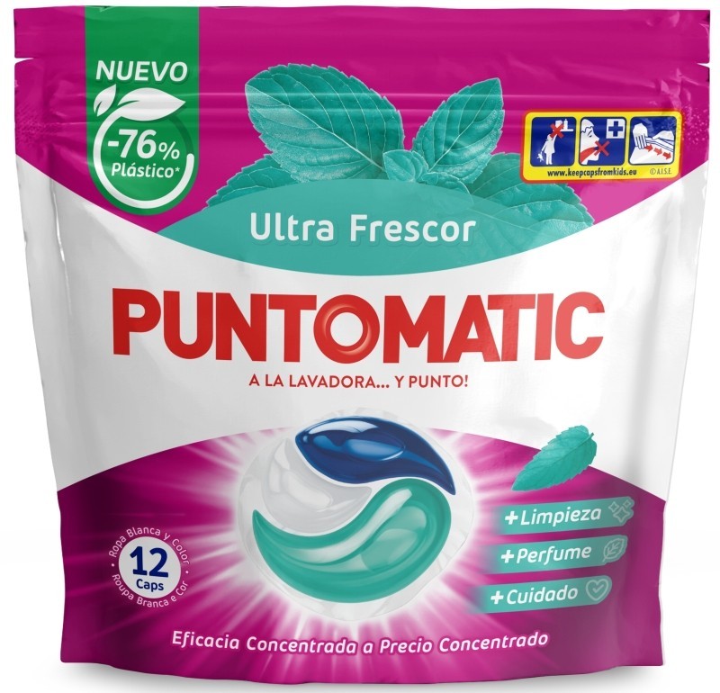 Puntomatic Detergente Ultra Frescor 12 Cápsulas