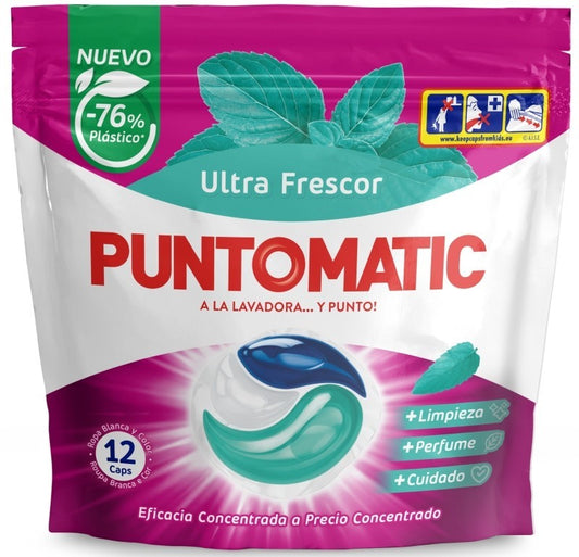 Puntomatic Detergente Ultra Frescor 12 Cápsulas