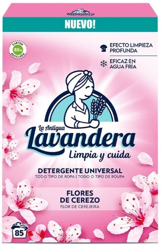 Lavandera Detergente en Polvo Flores de Cerezo 85D