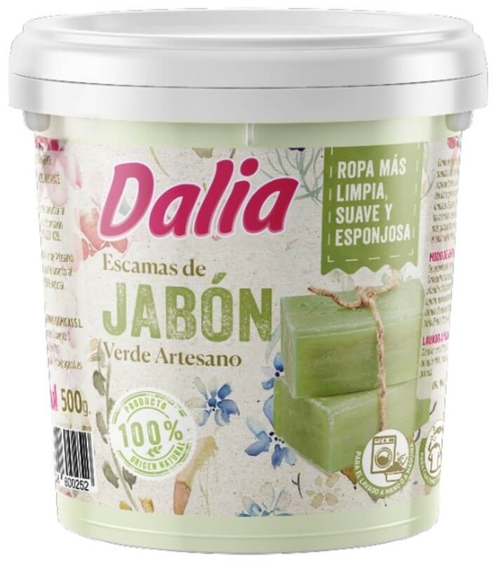 Dalia Escamas de Jabón Verde Artesano 500G