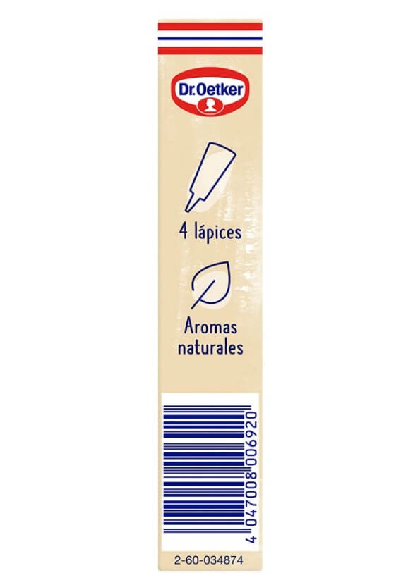 Dr. Oetker Lápices Pasteleros 4 x 19 gr