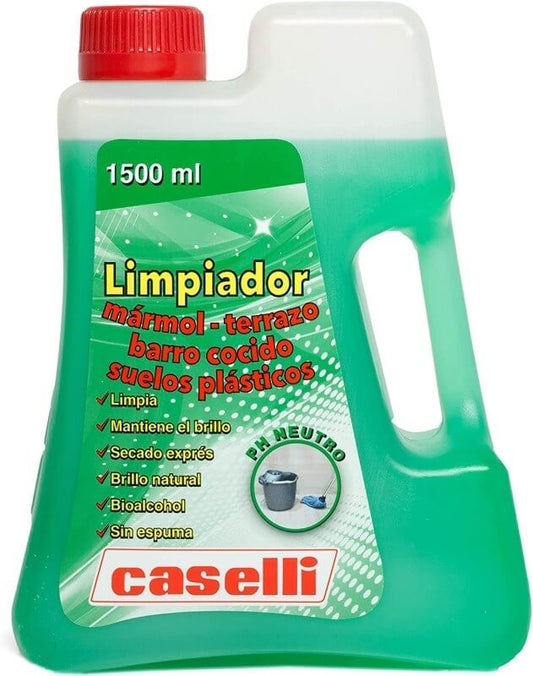 Caselli Limpiador Mármol, Terrazo y Suelos Plásticos 1,5L - Limpieza Profunda con Brillo Natural
