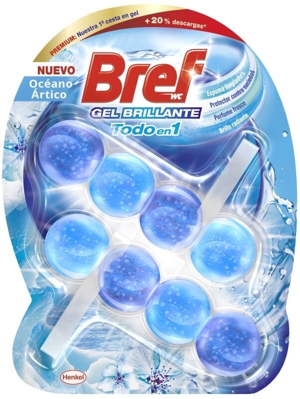 Bref WC Gel Brillante Todo en 1 Océano Ártico Duplo
