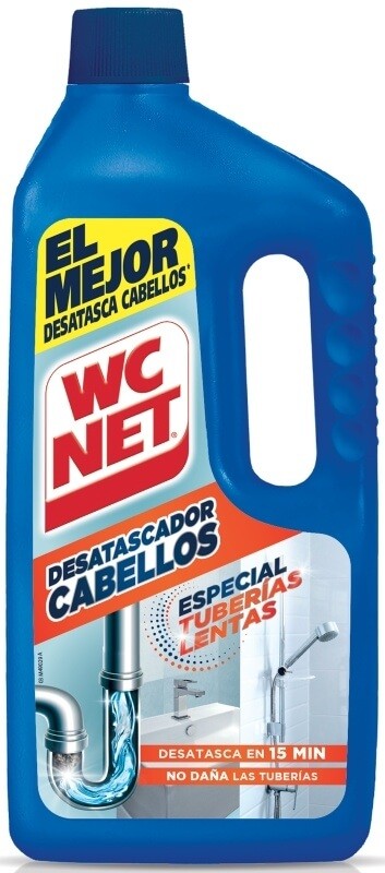 WC Net Desatascador Cabellos Especial Tuberías 1L