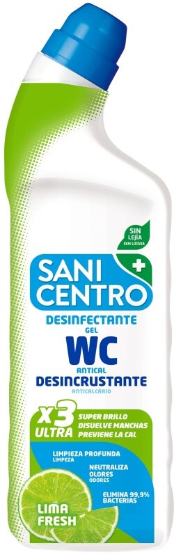 Sanicentro WC Desinfectante Gel Lima Fresh 1L