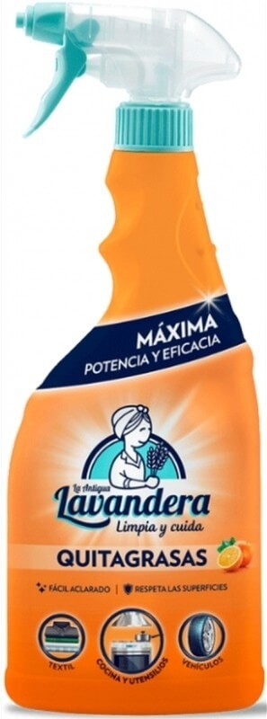 La Antigua Lavandera Quitagrasas Desengrasante 750 ml - Máxima Potencia y Limpieza Profunda