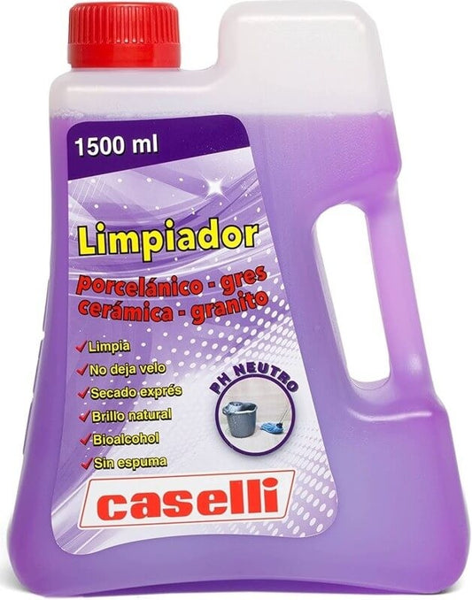 Caselli Limpiador Porcelánico, Gres, Cerámica y Granito 1,5L - Limpieza Profesional sin Velo