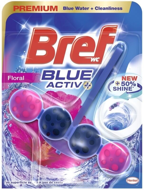 Bref WC Blue Active Floral 50G
