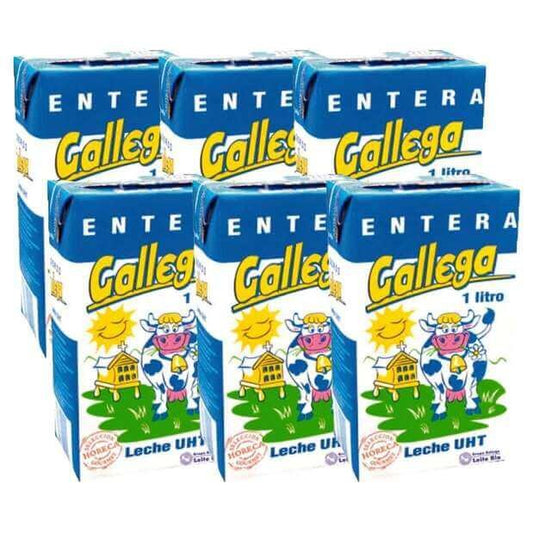 Gallega Leche Entera Pack 6 x 1L