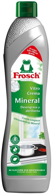 Frosch Mineral Crema Limpiavitro 450 Ml